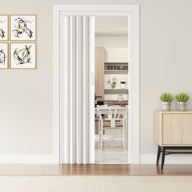 36" W Double Walled Foldable Heavy Duty Accordion Doors, White