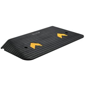 VEVOR Upgraded Rubber Threshold Ramp, 3" Rise Door Ramp with 1 Channel, Natural Rubber Car Ramp with Non-Slip Textured Surface