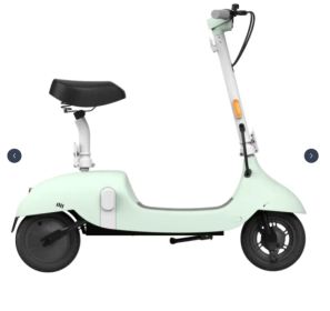 Seat Included  Ceetle  E-Scooter - Convertible Seat, 220lb Load, 18 Mi Range (Option: EA10C Green)