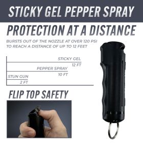 Streetwise Sticky Gel Pepper Spray (Color: Hot Pink, size: 0.5oz)